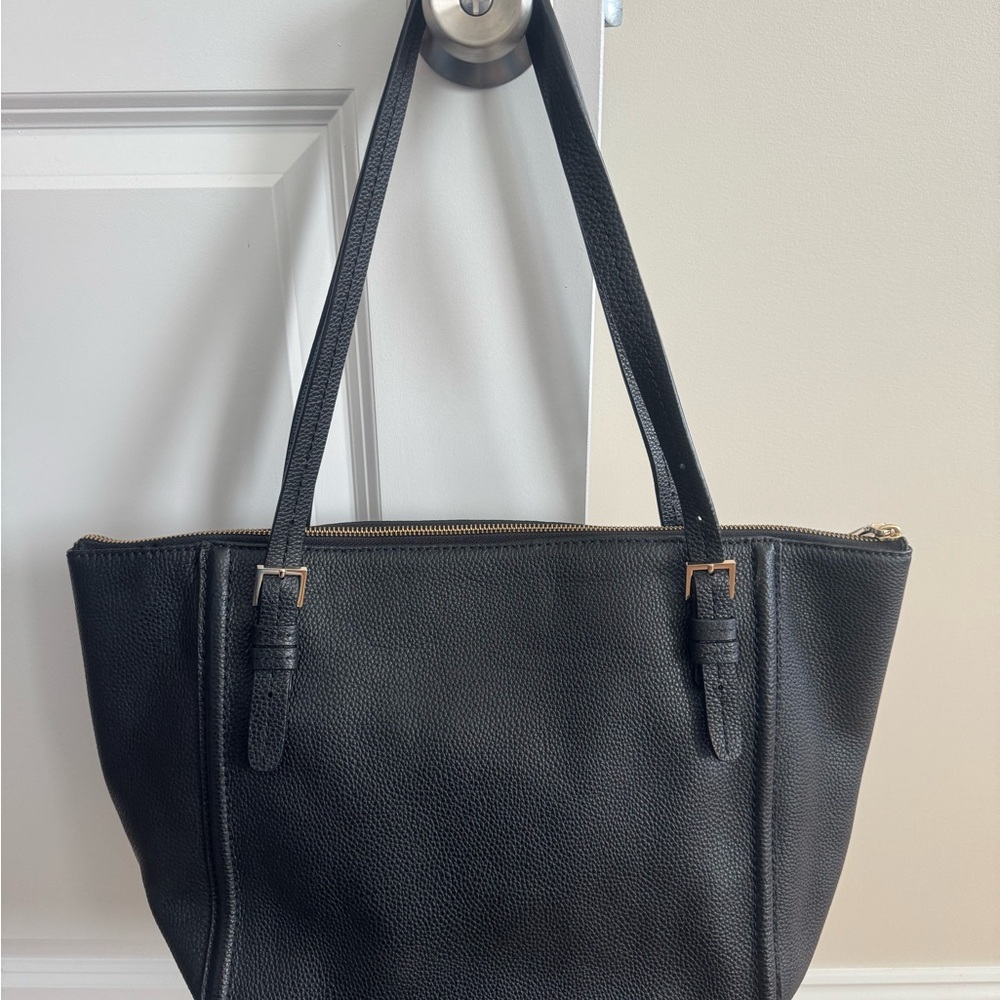 Kate Spade Black Pebbled Leather Tote - Picture 2 of 12